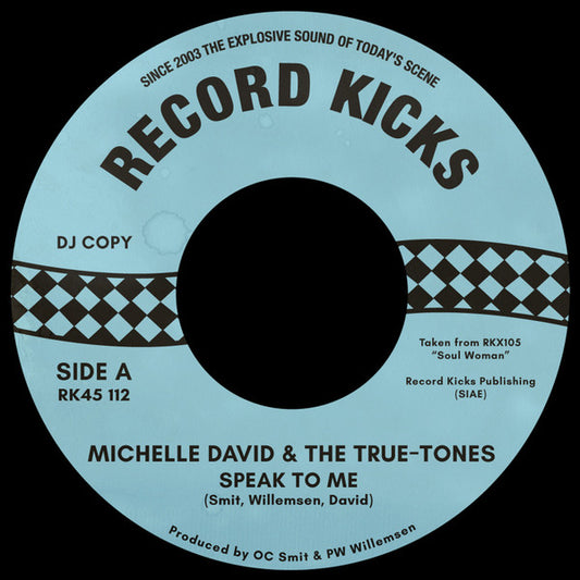 Michelle David & The True-Tones - Speak To Me / Running (7", Single, Ltd)