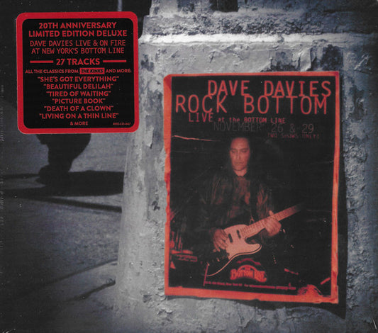 Dave Davies - Rock Bottom: Live At The Bottom Line (2xCD, Album, Dlx, Ltd, RE)