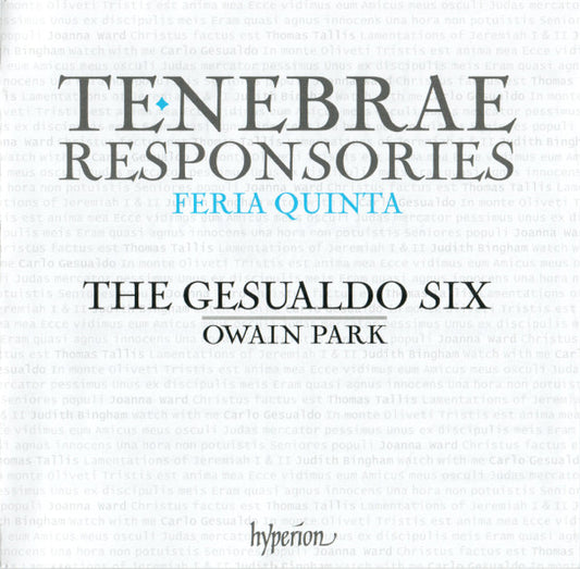 The Gesualdo Six / Owain Park - Tenebrae Responsories (Feria Quinta) (CD)