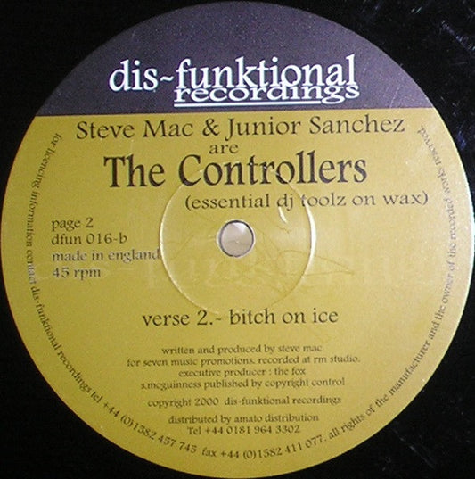Steve Mac & Junior Sanchez Are The Controllers (3) - The Controllers (Essential DJ Toolz On Wax) (12")