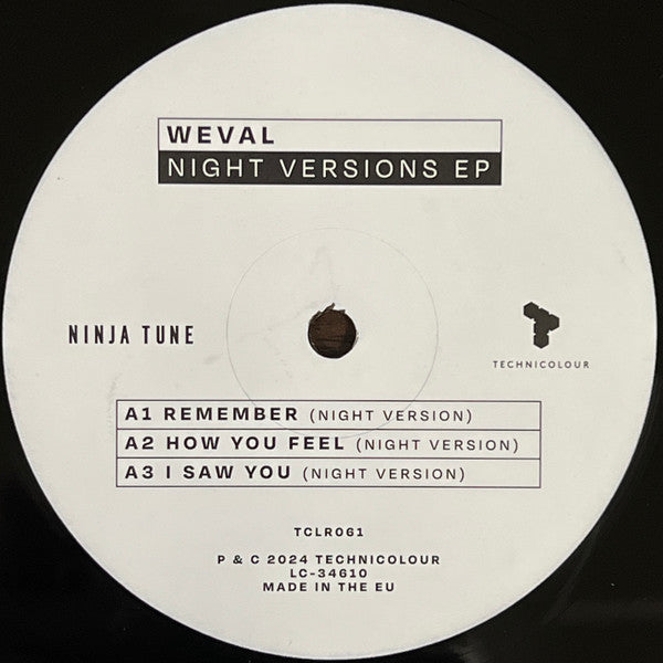 Weval - Night Versions (12", EP, W/Lbl)