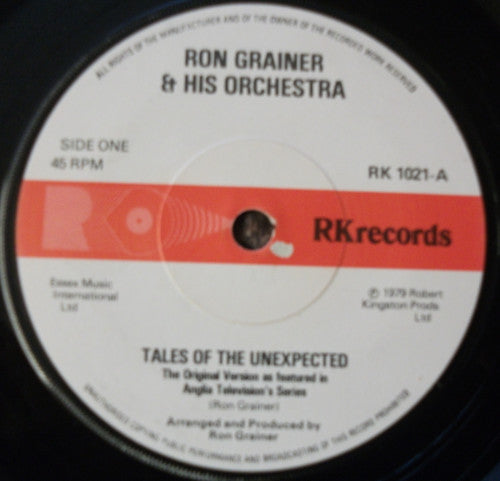 Ron Grainer & His Orchestra* - Tales Of The Unexpected (7", Single, Red)