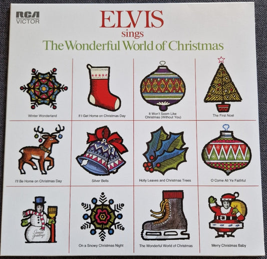 Elvis* - Elvis Sings The Wonderful World Of Christmas (LP, Album, RE)