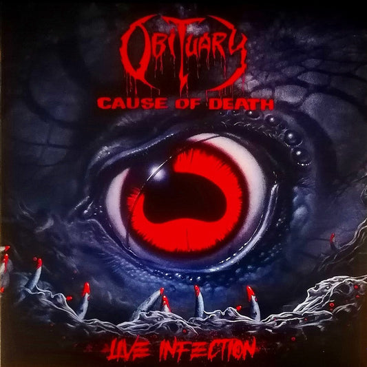 Obituary - Cause Of Death - Live Infection (LP, Album, Red)