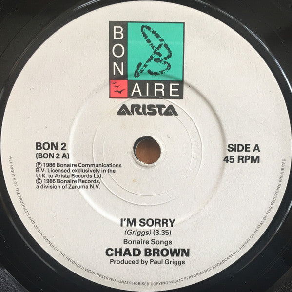 Chad Brown (2) - I'm Sorry (7")