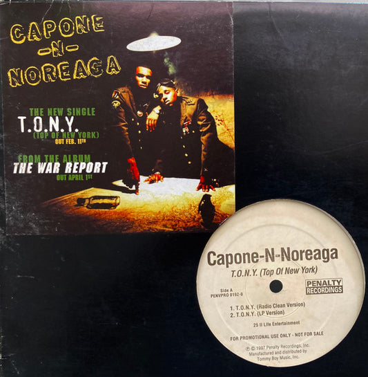 Capone-N-Noreaga* - T.O.N.Y. (Top Of New York) (12", Promo)