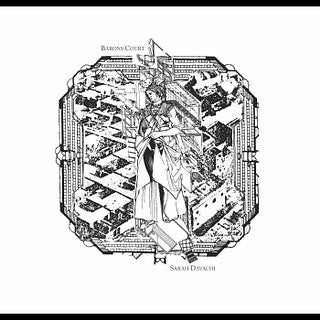 Sarah Davachi - Barons Court (LP, Album, RM, Whi)