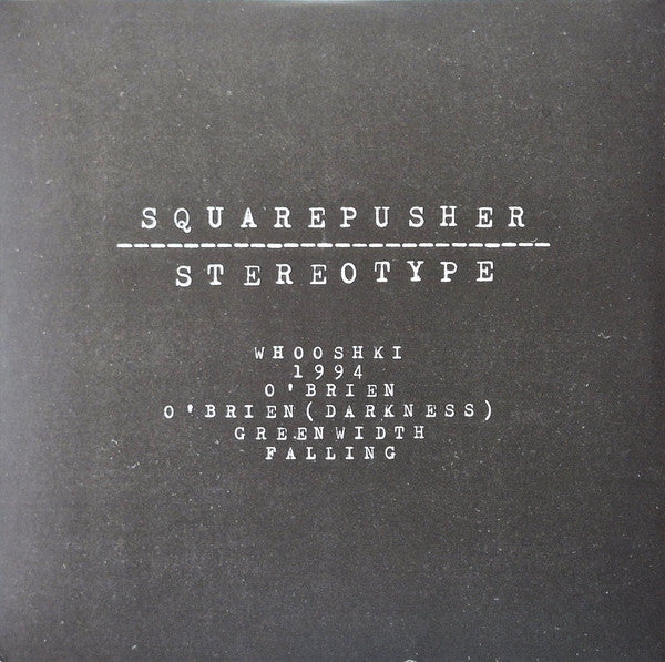 Squarepusher - Stereotype (2xLP, Album, RE, RM)
