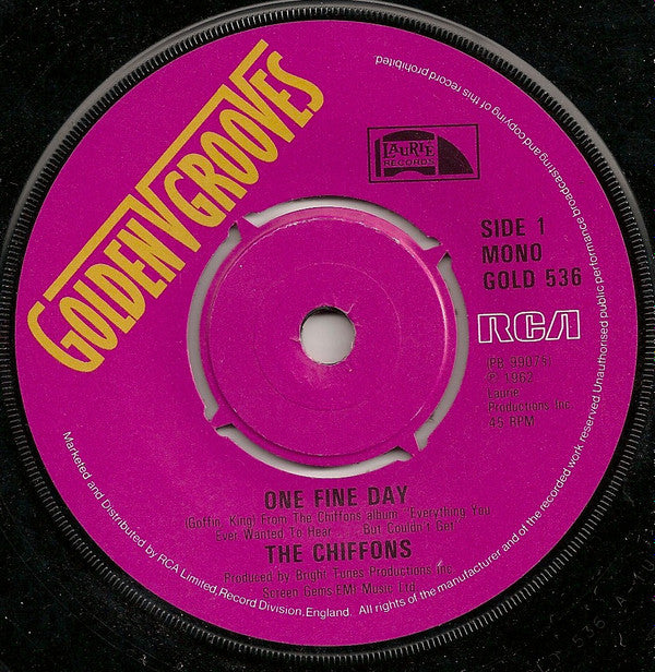 The Chiffons - One Fine Day (7", Single, Mono)