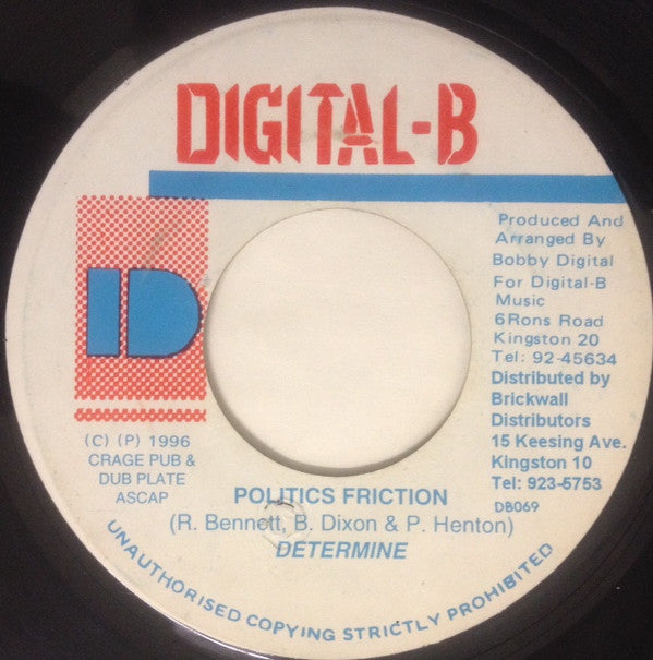 Determine - Politics Friction / All Purpose (7")
