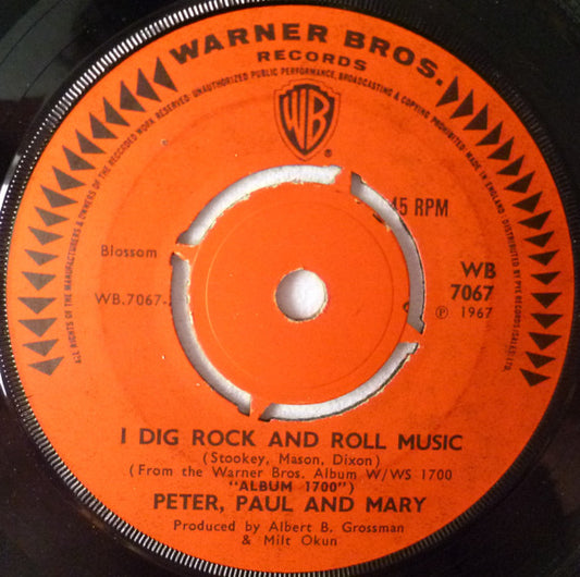 Peter, Paul & Mary - I Dig Rock And Roll Music (7", 4 P)