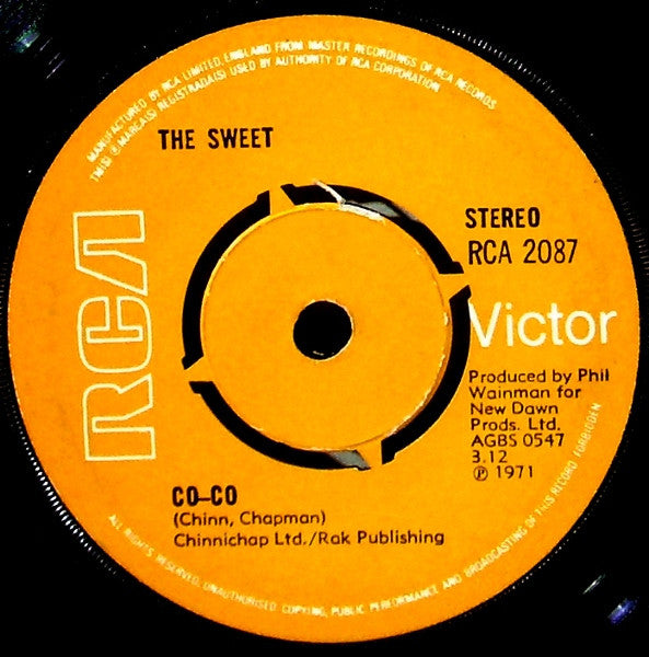 The Sweet - Co-Co (7", Single, Kno)