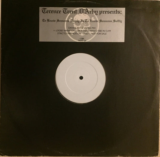 Terence Trent D'Arby - To Know Someone Deeply Is To Know Someone Softly (12", Promo, W/Lbl)