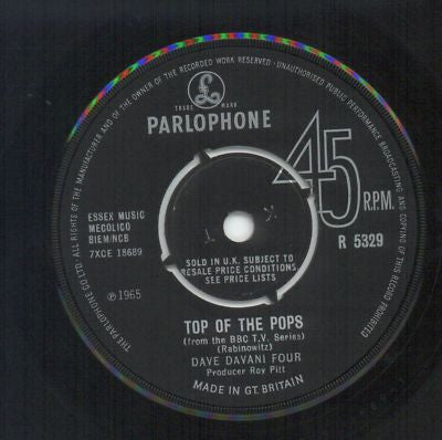 The Dave Davani Four - Top Of The Pops (7")