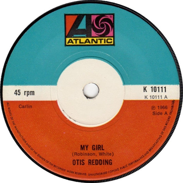 Otis Redding - My Girl  (7", RE)