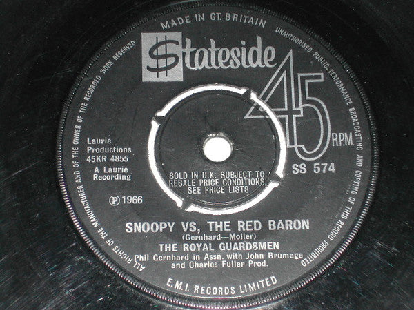 The Royal Guardsmen - Snoopy Vs. The Red Baron (7", Single, 4 P)