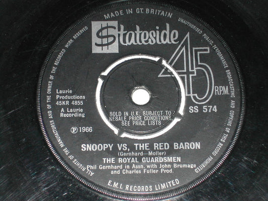 The Royal Guardsmen - Snoopy Vs. The Red Baron (7", Single, 4 P)
