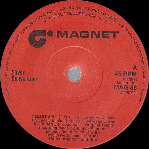 Silver Convention - Telegram (7", Single)