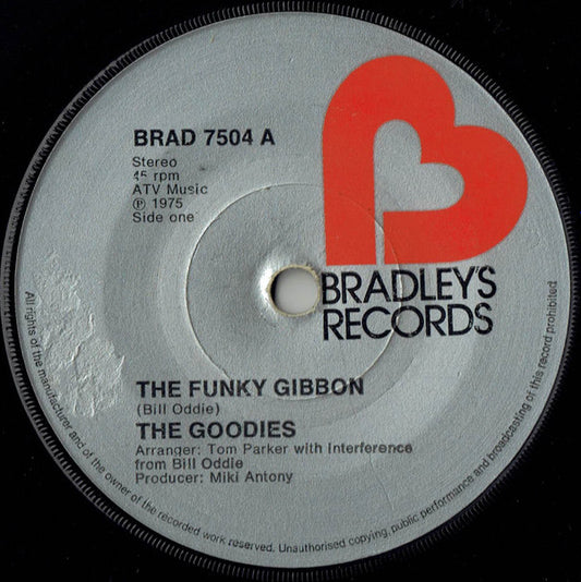 The Goodies - The Funky Gibbon (7", Single, Sol)