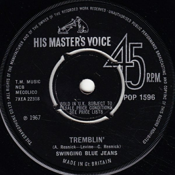 The Swinging Blue Jeans - Tremblin' (7", Single)