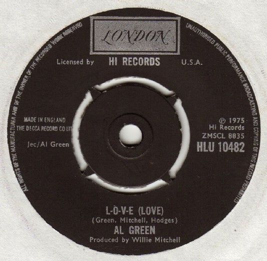 Al Green - L-O-V-E (Love) (7", Single)
