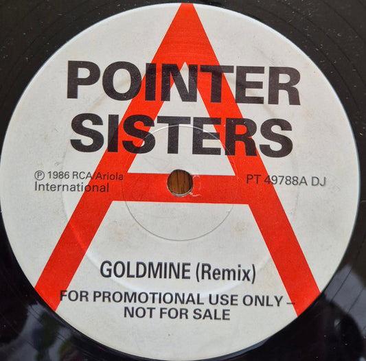 Pointer Sisters - Goldmine (12", Promo)