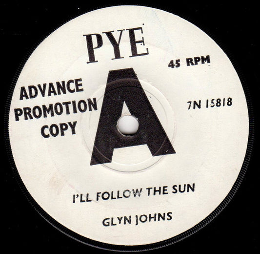 Glyn Johns - I'll Follow The Sun  (7", Promo)
