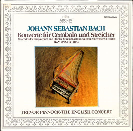 Johann Sebastian Bach / The English Concert / Trevor Pinnock - Konzerte Für Cembalo Und Streicher (LP, Gat)