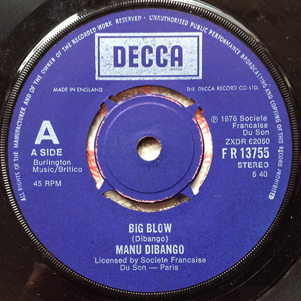 Manu Dibango - Big Blow (7")