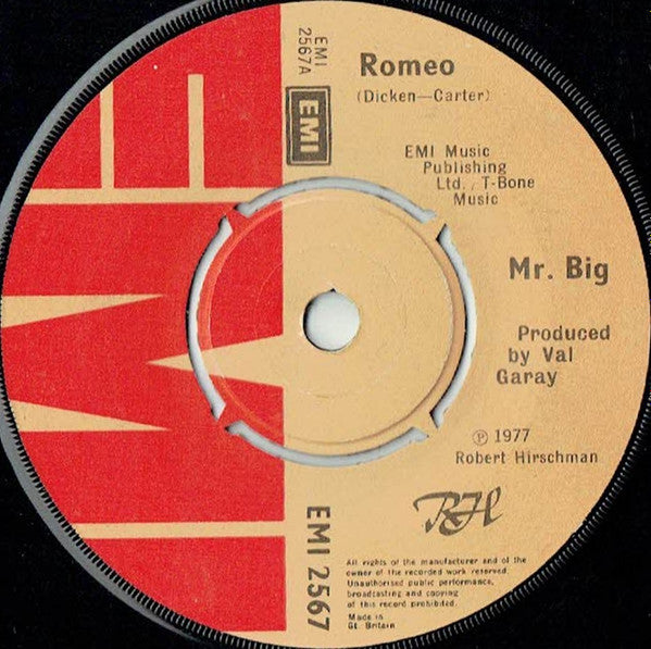 Mr. Big* - Romeo (7", Single)