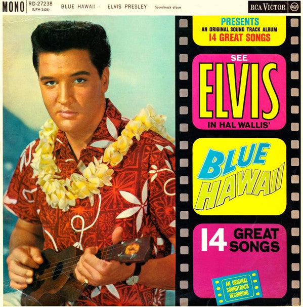 Elvis Presley - Blue Hawaii (LP, Album, Mono, RE)