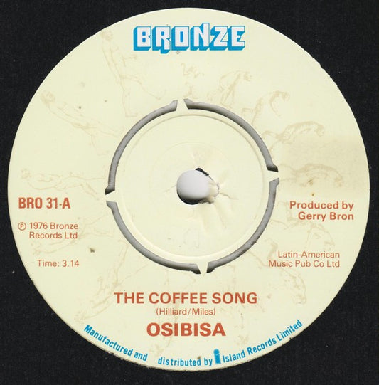 Osibisa - The Coffee Song (7", Single)