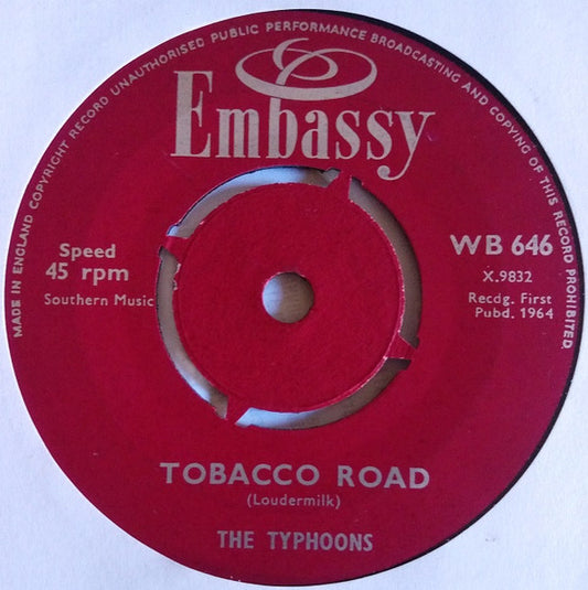 The Typhoons - Tobacco Road / Do Wah Diddy Diddy (7", Single)