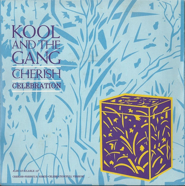 Kool And The Gang* - Cherish / Celebration (7", Single, Blu)