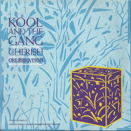 Kool And The Gang* - Cherish / Celebration (7", Single, Blu)