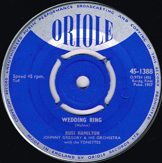 Russ Hamilton - Wedding Ring (7", Single, 4-P)