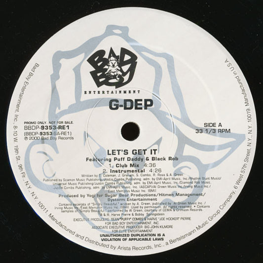 G-Dep - Let's Get It (12", Promo)