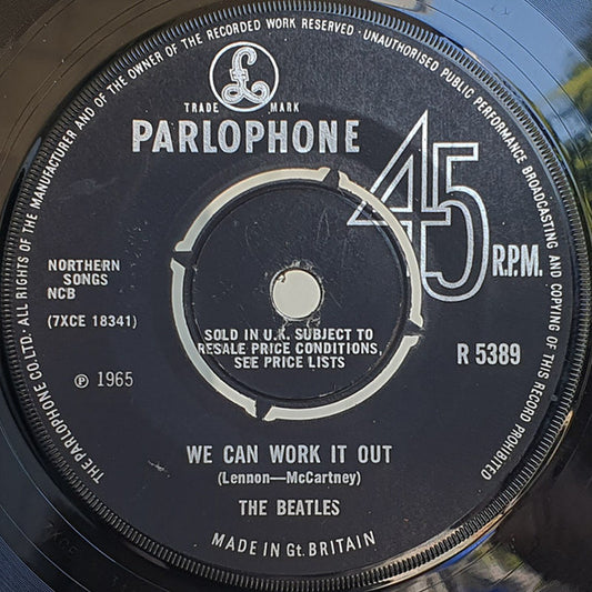 The Beatles - We Can Work It Out / Day Tripper (7", Single, Mono, Fir)