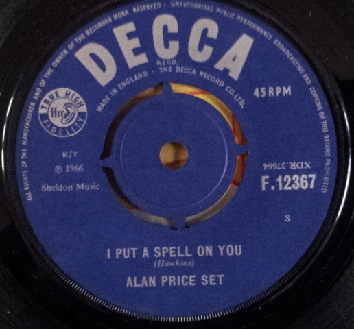 Alan Price Set* - I Put A Spell On You (7", Single)