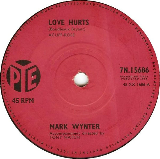 Mark Wynter - Love Hurts (7", Single)