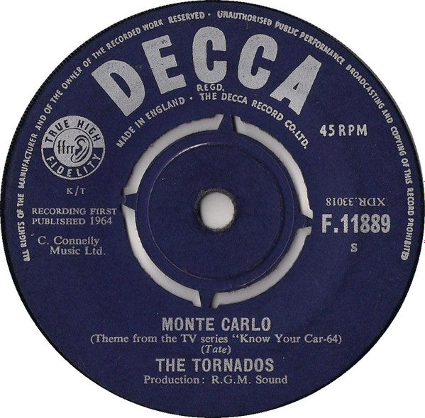 The Tornados - Monte Carlo (7", Single)
