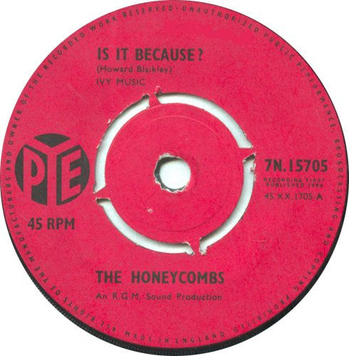 The Honeycombs - Is It Because? (7", Single)