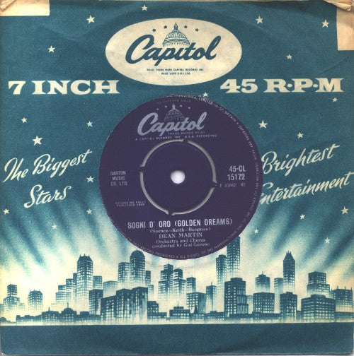 Dean Martin - Sogni D'oro (Golden Dreams) (7")