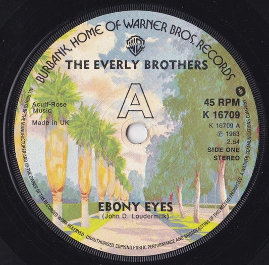 The Everly Brothers* - Ebony Eyes (7")