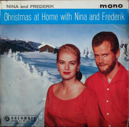 Nina And Frederik* - Christmas At Home With Nina And Frederik (7", EP, Mono, RE)
