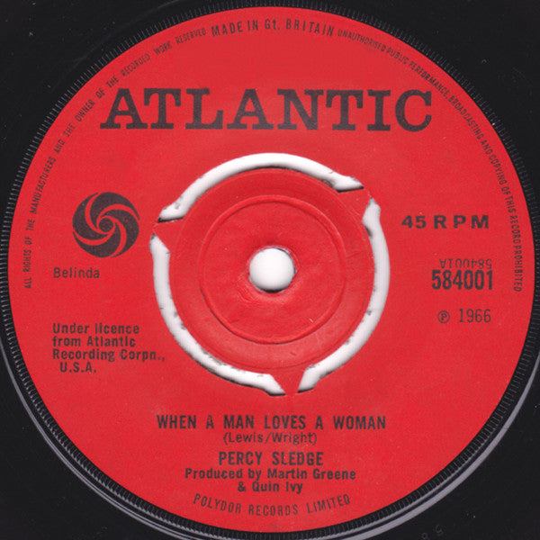 Percy Sledge - When A Man Loves A Woman (7", Single, 3-P)