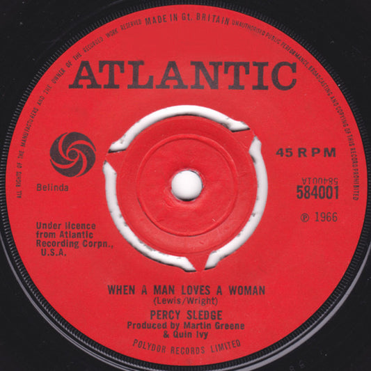 Percy Sledge - When A Man Loves A Woman (7", Single, 3-P)