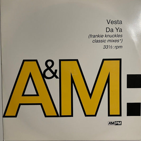 Vesta* - Do Ya (Frankie Knuckles Classic Mixes) (12")