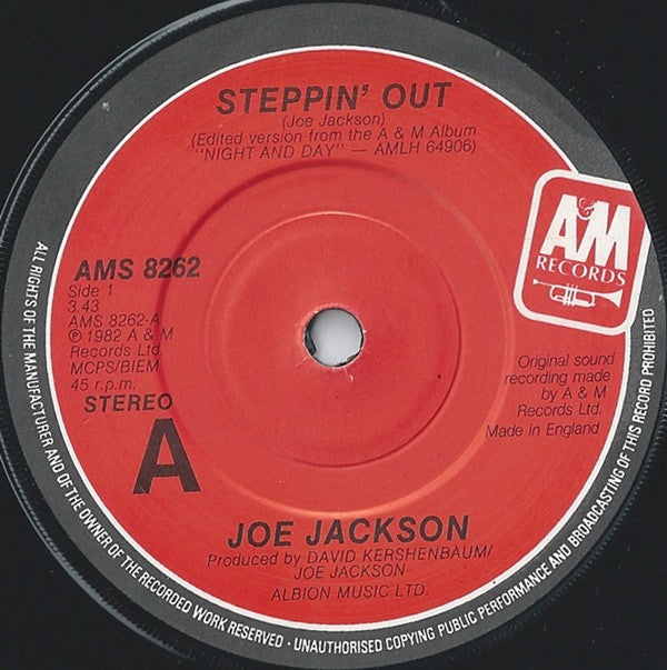 Joe Jackson - Steppin' Out (7", Single)
