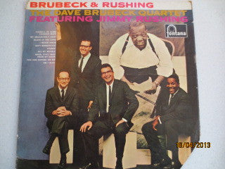 The Dave Brubeck Quartet Featuring Jimmy Rushing - Brubeck And Rushing (LP, Album, Mono)